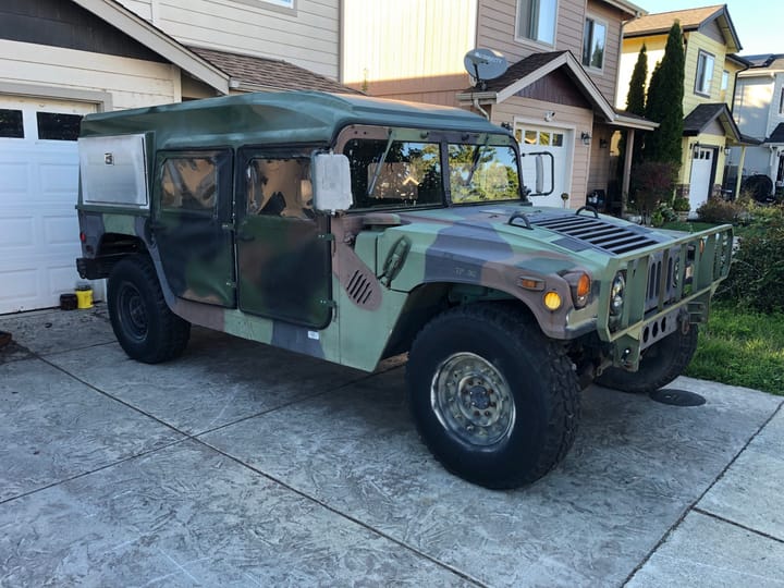 Humvee Helmet Top Install
